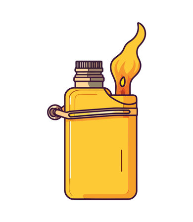 Flammable fire lighterのイラスト素材