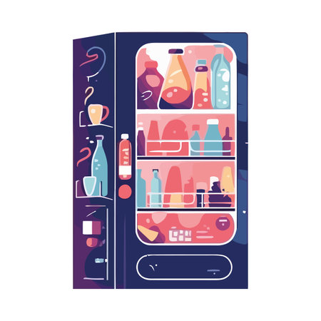 drink vending machineのイラスト素材