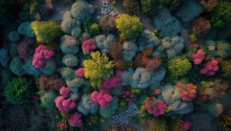 Multi colored flower bouquet, a gift of love generated by artificial intelligenceの素材