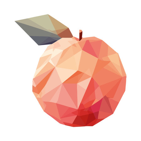 Juicy apple, ripe and fresh, abstract designのイラスト素材