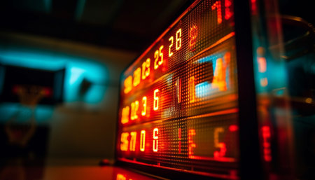 Glowing financial figures show success in trading generated by artificial intelligenceの素材