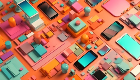 Childhood development through smart phone communication technology generated by artificial intelligenceの素材