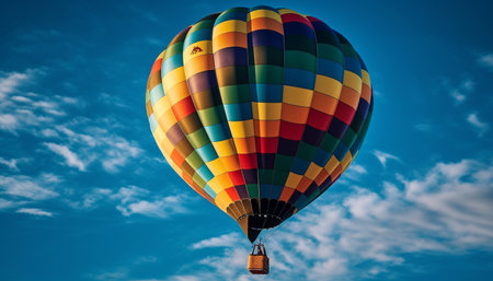 Levitating balloon brings excitement, beauty in nature generated by artificial intelligenceの素材