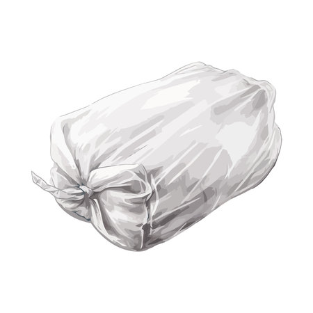 isolated transparent plastic bagのイラスト素材