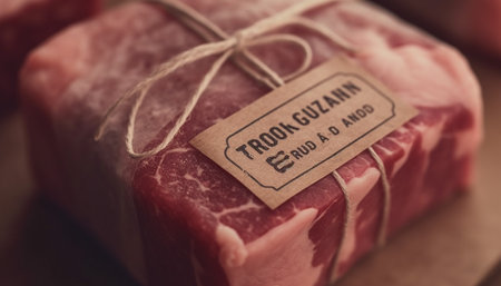 Organic pork fillet, a gourmet indulgence for healthy eating generated by artificial intelligenceの素材