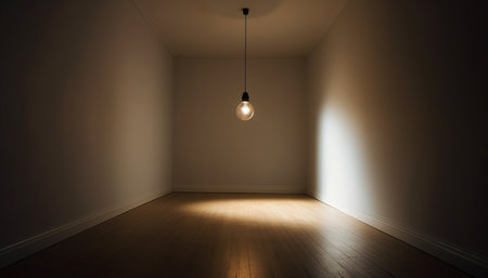 The modern apartment bright lighting equipment illuminates the empty space generated by artificial intelligenceの素材