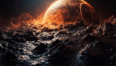 Exploration of the Milky Way galaxy through space travel technology generated by artificial intelligenceの素材