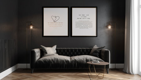 Modern luxury living room design with elegant decoration and comfortable sofa generated by artificial intelligenceの素材
