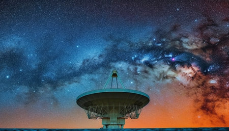 Exploring the Milky Way with advanced astronomy technology and equipment generated by artificial intelligenceの素材