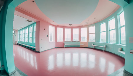 The futuristic office lobby clean design reflects luxury lifestyles generated by artificial intelligenceの素材