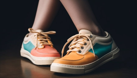 Modern sports shoes elevate fashion and fitness for young adults generated by artificial intelligenceの素材