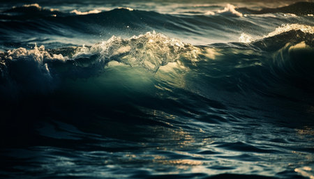 The rippled wave pattern reflects the beauty of nature liquid generated by artificial intelligenceの素材