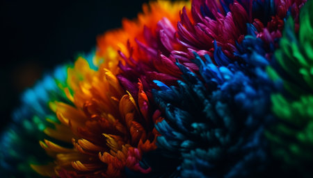 The vibrant colors of a wildflower bouquet bring summer beauty generated by artificial intelligenceの素材