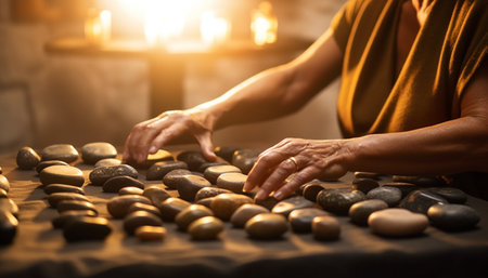 Potter skillfully kneads clay dough on wooden table for pottery generated by artificial intelligenceの素材