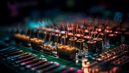 Complexity of electronics industry requires selective focus on connections and equipment generated by artificial intelligenceの素材