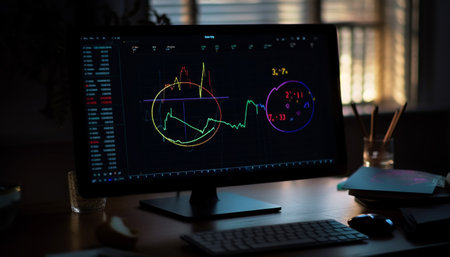 Expert doctor analyzes healthcare data for successful business growth strategy generated by artificial intelligenceの素材
