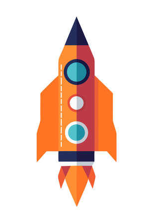 adventure spaceship travelのイラスト素材