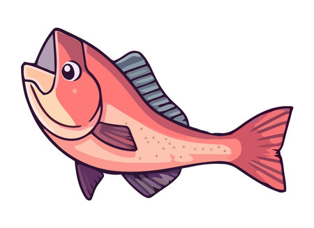 fish marine animal iconのイラスト素材
