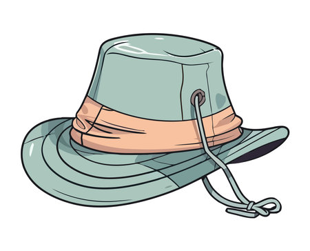 explorer cap accessoryのイラスト素材