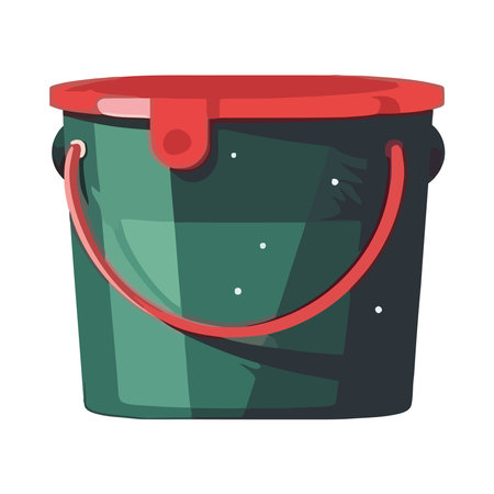 plastic bucket tool iconのイラスト素材