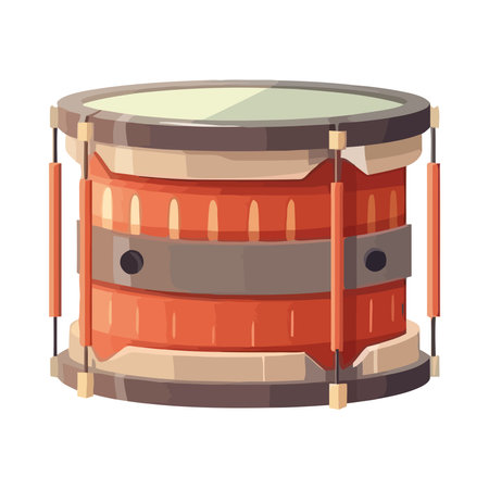 musical instrument drum for celebrationのイラスト素材