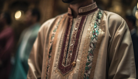 Indigenous elegance traditional clothing and spirituality in celebration of cultures generated by artificial intelligenceの素材