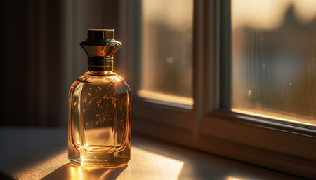 Transparent glass bottle made of durable material for storing liquids generated by artificial intelligenceの素材