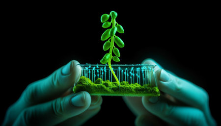 New life and success in environmental conservation through plant growth research generated by artificial intelligenceの素材