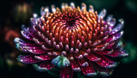 Vibrant gerbera daisy blossom showcases beauty in nature growth generated by artificial intelligenceの素材
