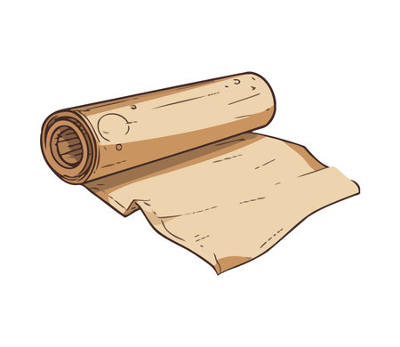 crumpled paper roll for kitchen iconのイラスト素材