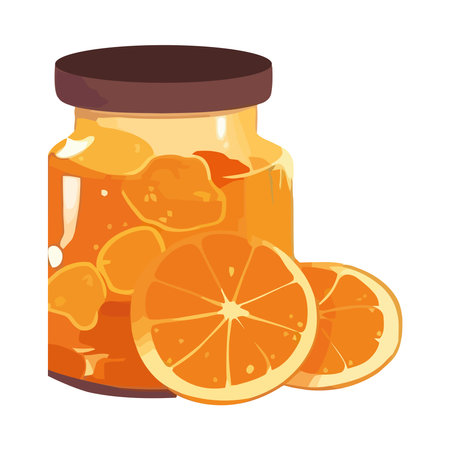 Fresh organic fruit in a jar illustrationのイラスト素材