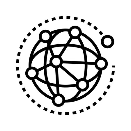 global connection iconのイラスト素材