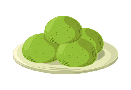 matcha food snakeのイラスト素材