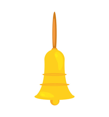 golden bell hanging oldのイラスト素材