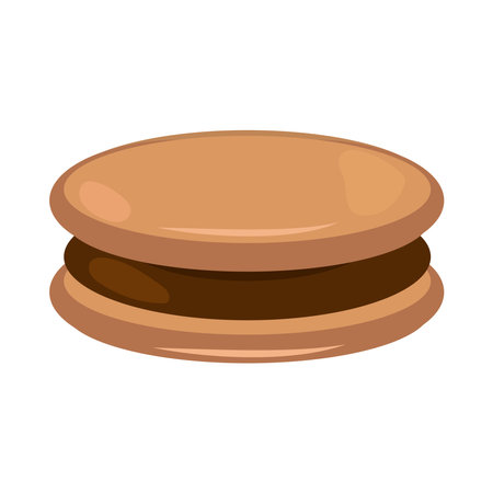 chocolate cookie iconのイラスト素材
