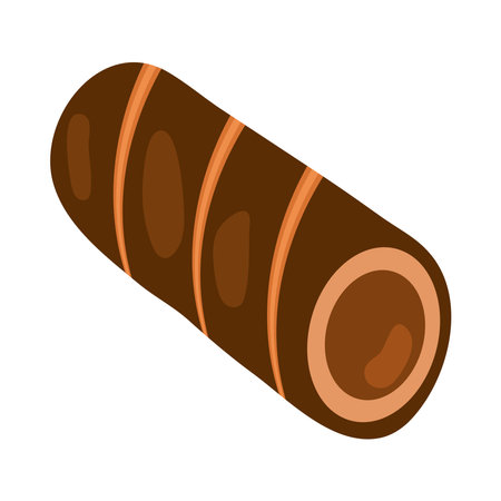 chocolate roll cookie iconのイラスト素材