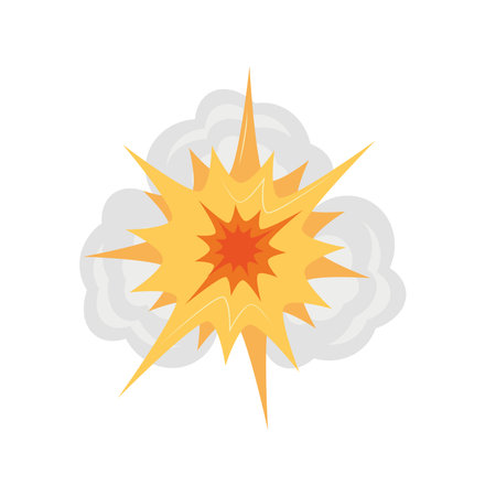 explsion effect war illustrationのイラスト素材