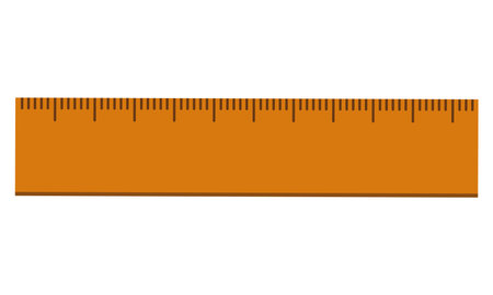 school wooden rulerのイラスト素材