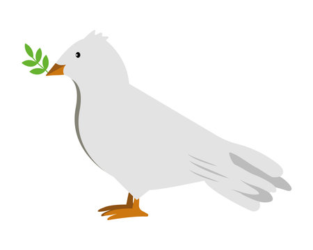 peace dove illustrationのイラスト素材