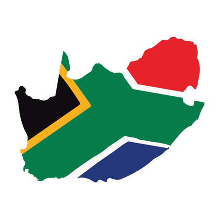 south africa mapのイラスト素材