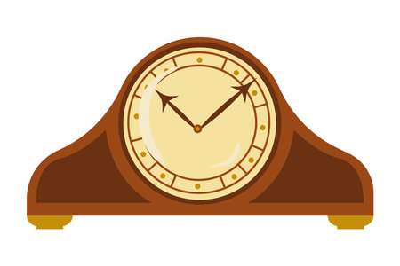 golden watch of woodのイラスト素材