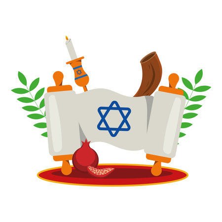 yom kippur illustrationのイラスト素材