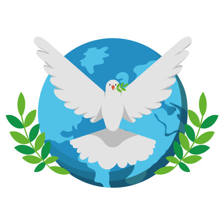 world peace day designのイラスト素材