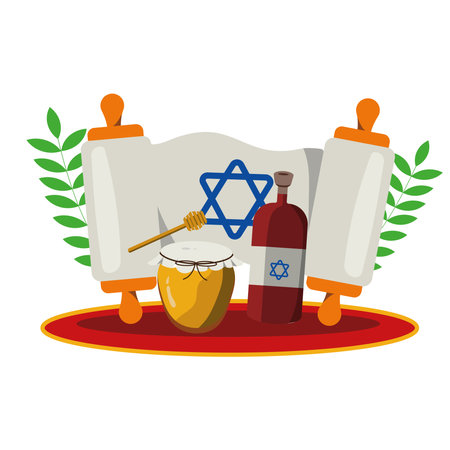 yom kippur designのイラスト素材