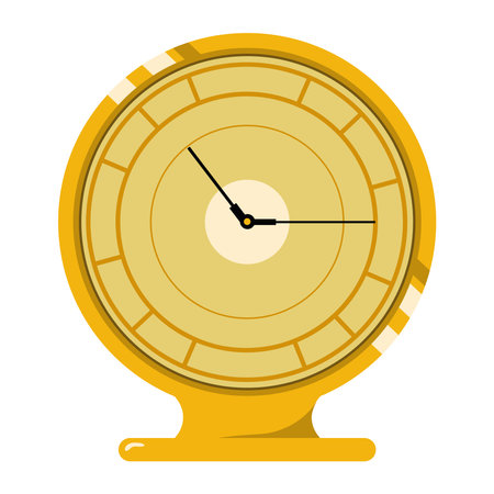 golden watch illustrationのイラスト素材