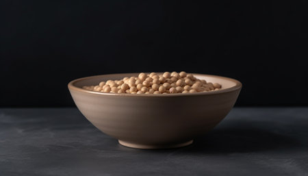 Healthy eating organic vegetarian food, fresh vegetable bowl generated by artificial intelligenceの素材