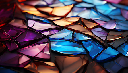 Vibrant colored gemstones shine brightly, reflecting wealth and elegance generated by artificial intelligenceの素材
