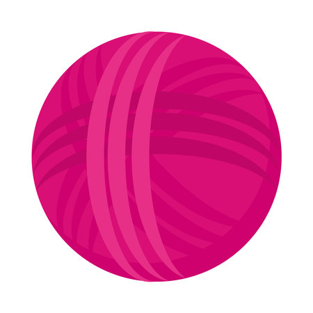 pet rubber toy pink ballのイラスト素材