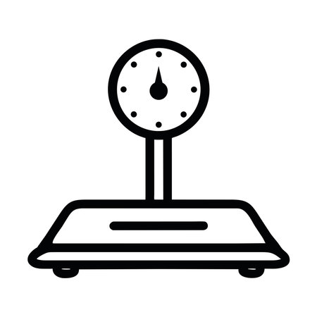 weight scale iconのイラスト素材