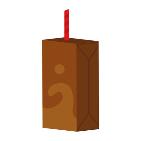 tetra pack box of chocolteのイラスト素材